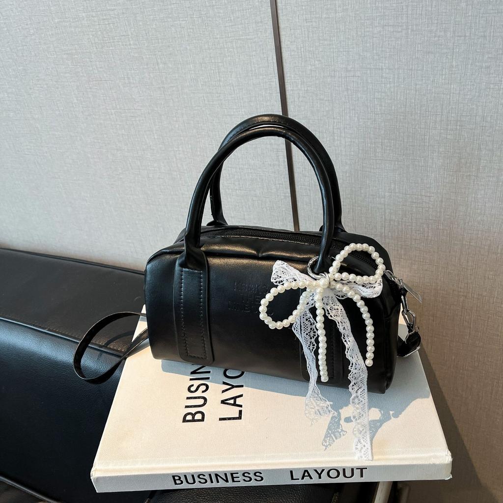 Stilvolle Handtaschen, vielseitige Crossbody-Taschen im Nischen-Retro-Stil, modische Boston-Umhängetaschen