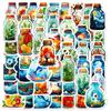 50 Stickers, Quiet Bottles, Animal Scenery, Water Glasses, Notebooks, Suitcases, Stickers, Waterproof Stickers