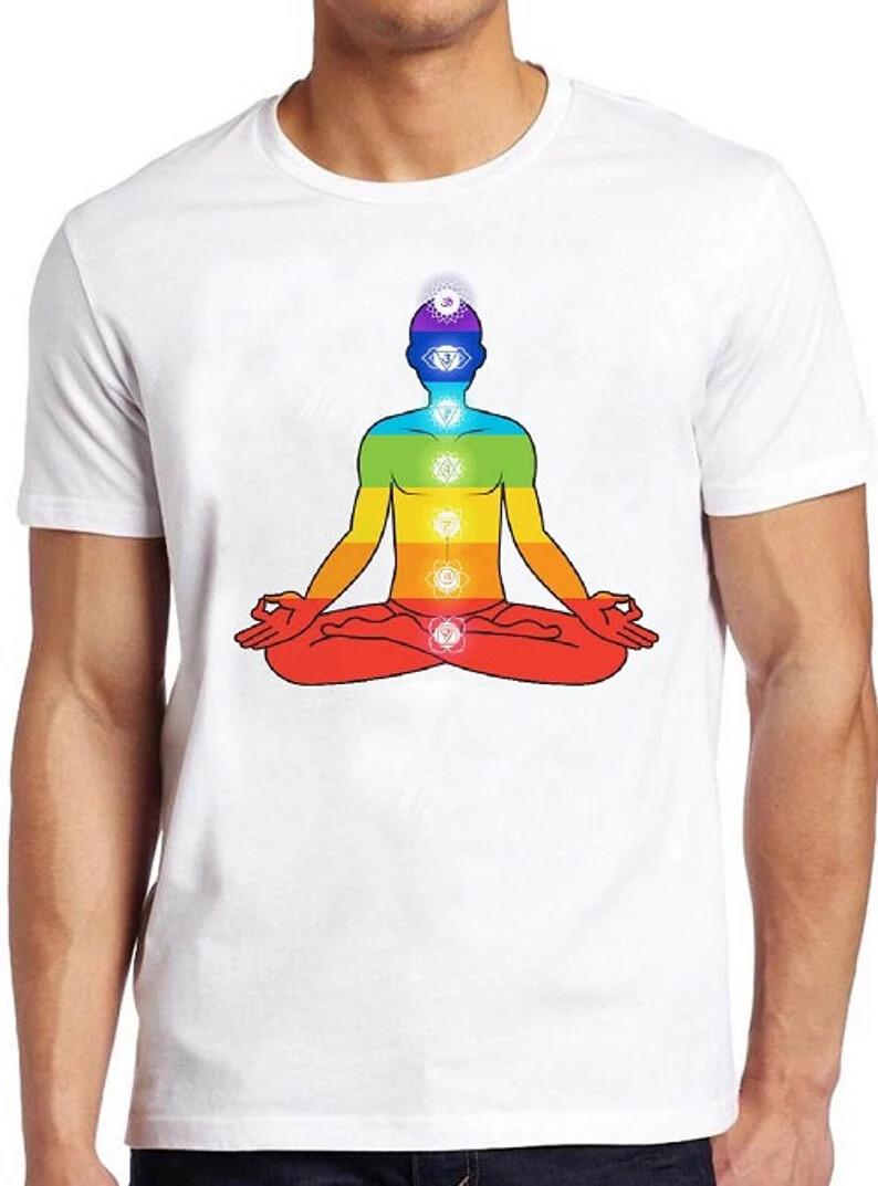 Aztec Yoga Buddha Chakra Meditation Cool Retro T Shirt 2712 XL