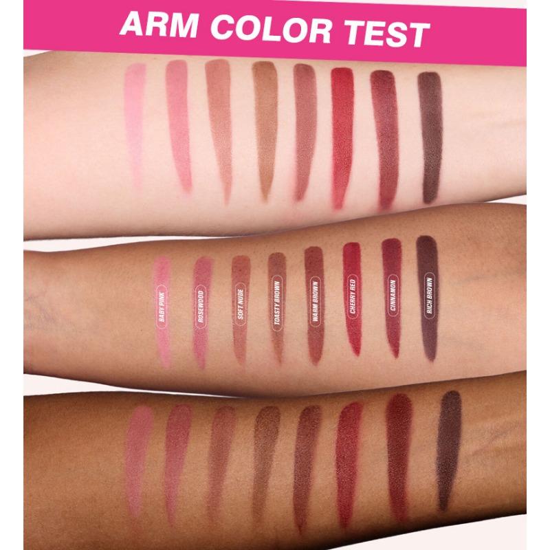 Velvet Colored Wooden Lip Penwaterproof Ladies' Charm Lip Pen Ladies' Long-lasting Makeup Toolsoft Pencil