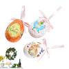 3 Pieces Foam Easter Bunny Egg Ornaments Cute Bunny Spring Decor Decorative Easter Eggs Tree Ornaments For Window Door Garden