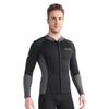 Herren 1,5 mm Neoprenanzug Split Langarm-Top zum Surfen, Schwimmen, Yoga und Tauchen