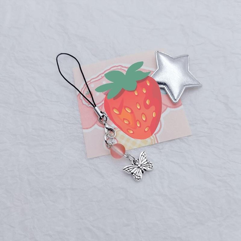 Beaded Phone Strap Phone Chains Women Cellphone Pendant Phone Chains Anti-Lost Lanyard Phone Jewelry for Women Girls