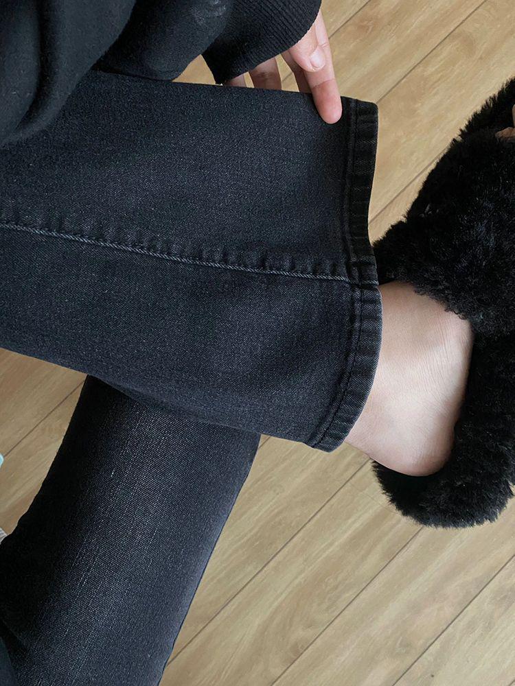 High-Waisted Micro-Flare Jeans for Women - Plus Size, American High Street Style (Autumn 2025)