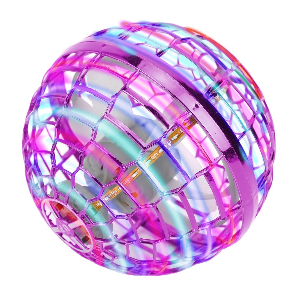 Mini Drone Colorful RGB Light Rotating Flying Toy Induction Flying Toy Children Gift(Bleu Fonce )