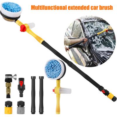 Auto Rotating Retractable Car Wash Brush with Long Handle 360 Degree Spin Mop Automatically
