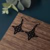 Simple Alloy Witchcraft Drop Earrings Hollow Amulet Witch Knot Pendant Earring Unique Charm Dangle Earrings Jewelry