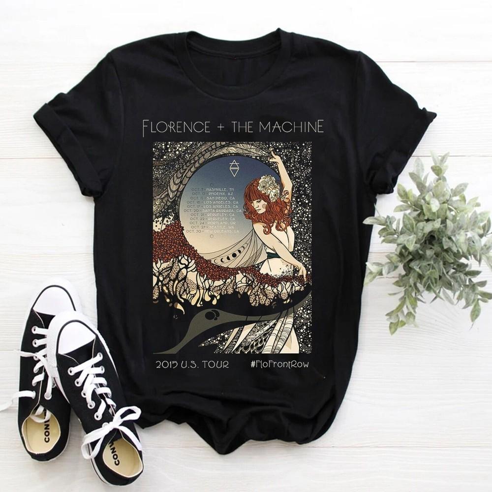 Редкая футболка Florence And The Machine Классический хлопок Черный S-5XL Рубашка TT282 Унисекс Футболка XXXL 1850₽