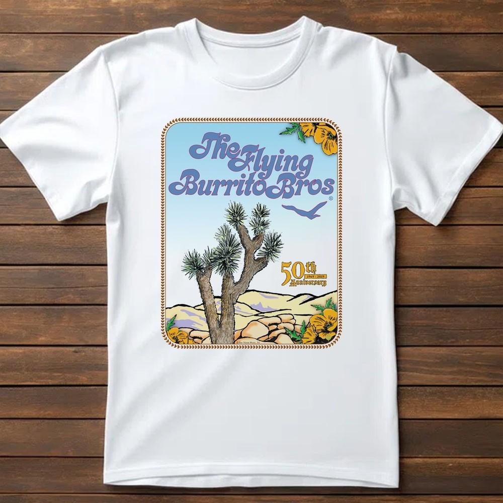 

New Flying Burrito Brothers 50th Anniversary Graphic Unisex S-5XL Shirt SS1482 Unisex T-Shirt S