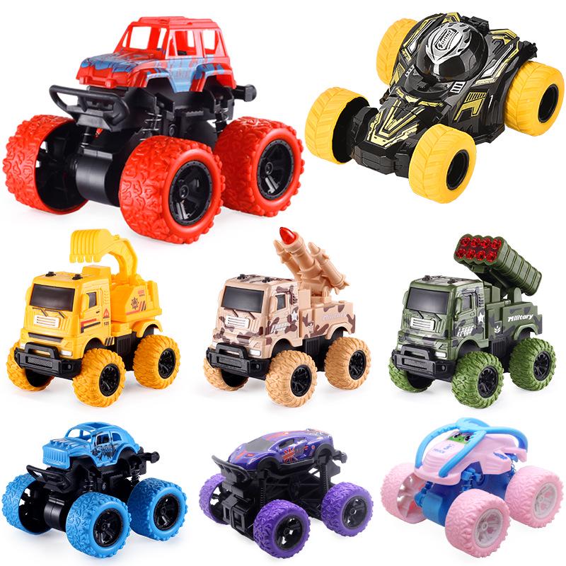 Kids' Inertial Excavator Toy Car: Off-Road Vehicle for Boys, Perfect for Small Gifts and Night Markets