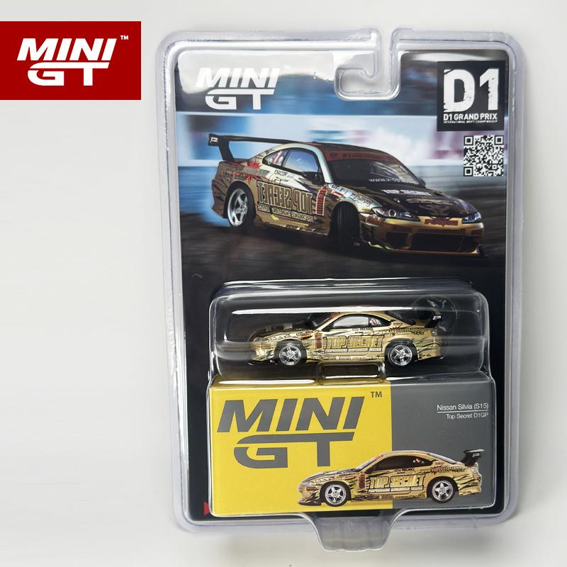 МИНИГТ 1:64 Ниссан Сильвия S15 Top Secret D1GP литой автомобиль Модель 714