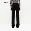 MO&Co. Brushed High-Waist Straight-Leg Drawstring Pants
