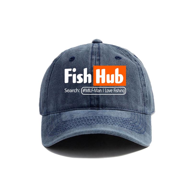 

Кепка для рыбалки Fish Hub Потертые кепки Кепка Рыбак Рыбалка Мужчины Ретро Открытый воздух Лето Регулируемая кепка Подарок папе Mz-499