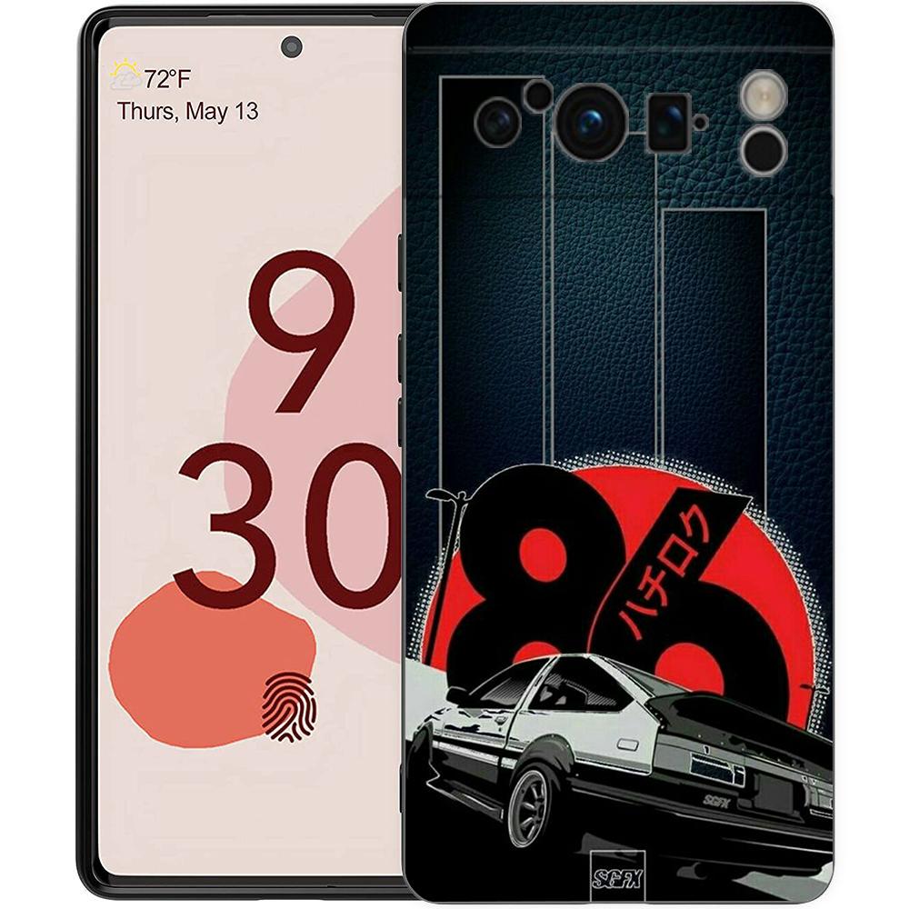 Anime Initial D AE86 Phone Case Cover for Google Pixel 8 7 6 7A 6A Pro 5G Shockproof Silicone Soft 9 Pro XL 8 Pro 5G Shell Capas