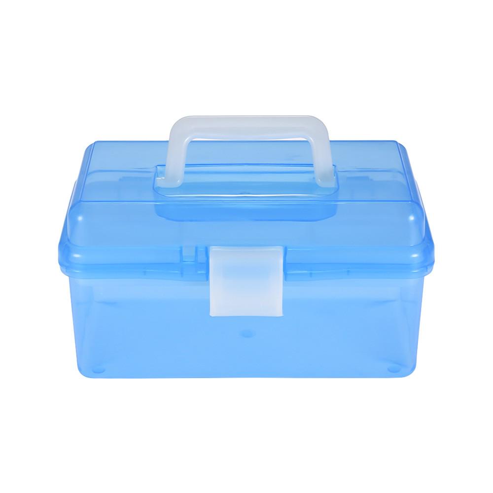 Clear Plastic Art Storage Box Painting Supplies Multipurpose Case