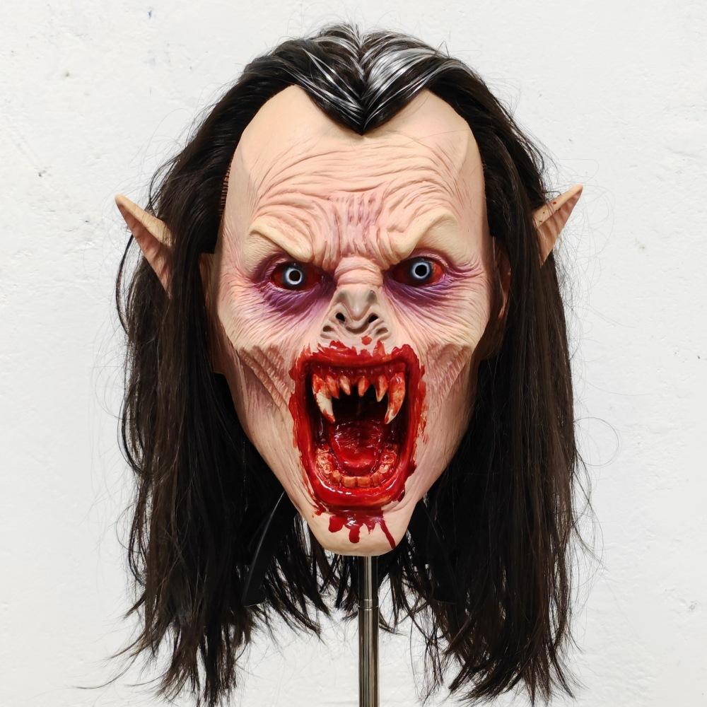 

Halloween Horror Vampire-Dracula s daughter mask, Halloween face, scary and funny haunted house costume prop Dracula s daughter