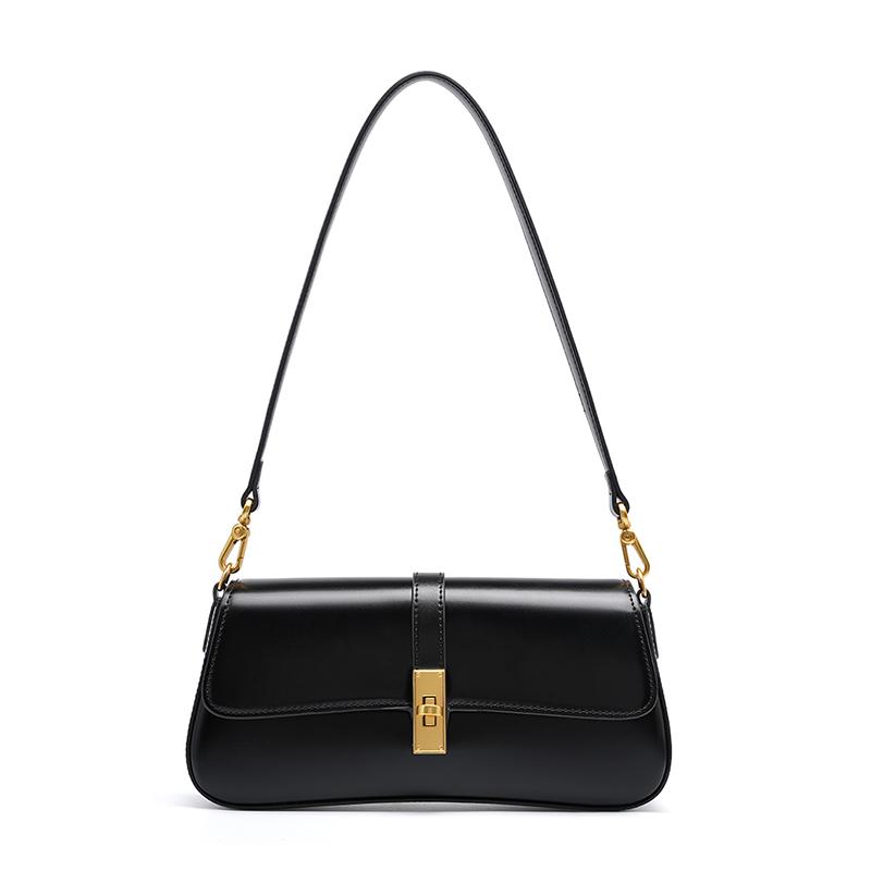 

Luxury Designer Women Baguette Bag High Quality Genuine Leather Shoulder Bag Fashi Cowhide Women s Crossbody Bags 2517