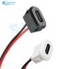 10Pcs USB Type C 2pin Connector Jack Female Type-C With card buckle DC 30V 3A Fast Charging Jack Port USB-C Charger Plug Socket