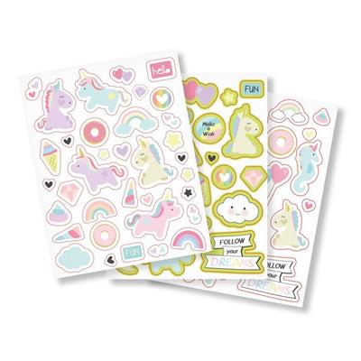 Glow-in-the-dark and Holographic Unicorn Stickers 89 Pieces