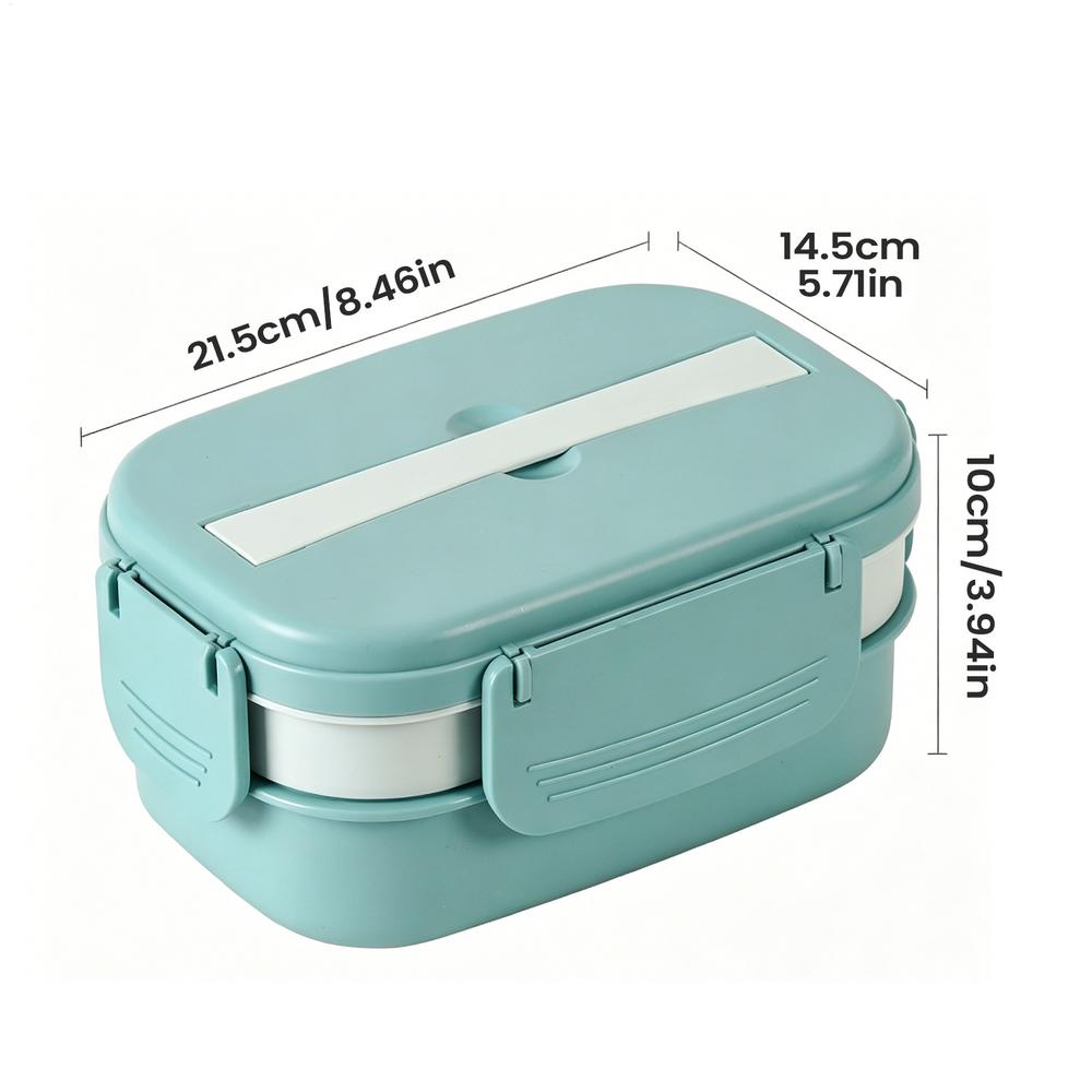 Work Lunch Box 3 Tier Leakproof Microwave Safe Utensil Men Lunch Box For Office Work Travel Camping Picnic Dining Out Women