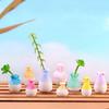 Fashionable Handmade Vase Model Resin Miniature Vase Lightweight Wear-resistant Plant Miniature Vase