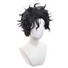 LVMEY Anime Character Cosplay Black Short Costume Perfect for Comiket School and Cultural Festivals Wig, Hair, Heat-Resistant, Accessory, Events,