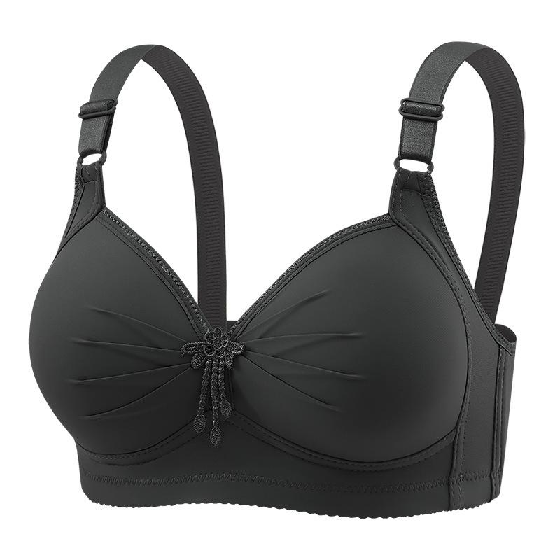 

Middle-aged and elderly adjusted full-cup bra without steel ring underwear, thin cups gather to show large women s underwear, big breasts, 46/105C