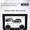 Car Digital Climate Control Ac Conditioner Panel 9"Touch Screen For Land Rover
