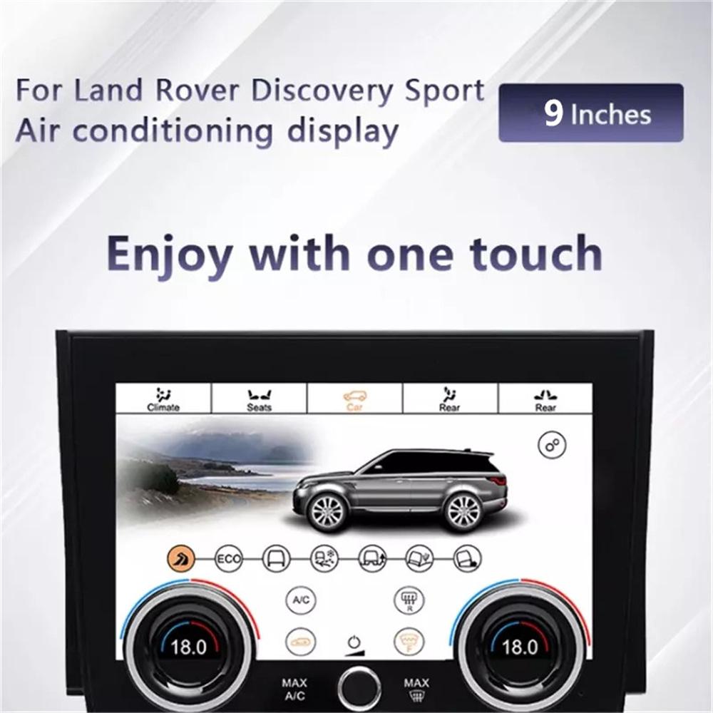 Car Digital Climate Control Ac Conditioner Panel 9"Touch Screen For Land Rover