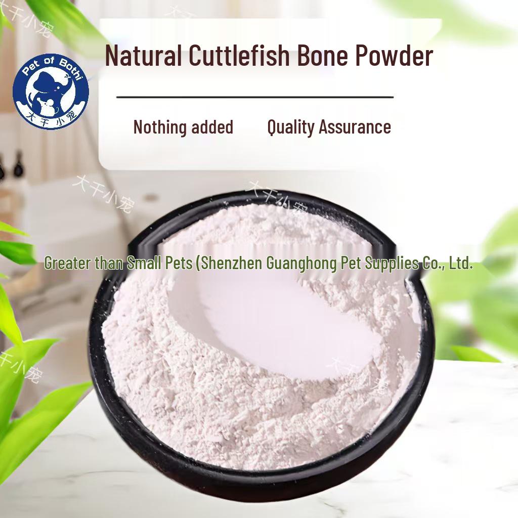 Freshly Ground Cuttlefish Bone Powder: Calcium Supplement for Parrots, Turtles, and Small Pets (Sepia officinalis) 100g
