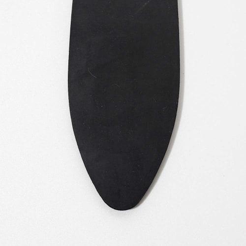 Ozaki Kame Shoten KO Finishing Spatula, Kamisashi, Large Size, Replacement Rubber, Matte Black PRO, 3mm, 1 Piece | Caulking Sealing Spatula