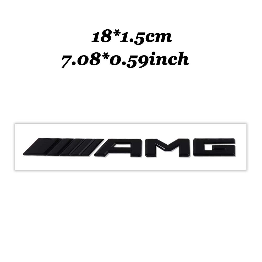3D ABS Car Rear Trunk AMG Badge Decoration Sticker For Mercedes Benz AMG W206 W204 W205 W212 W213 W221 W222 W223 W251 W464 W108