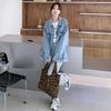 Women's Light Blue Denim Jacket - Korean Retro Style, Versatile for Spring and Autumn, Casual BF Fashion Trend.