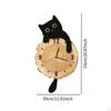 Clock Silent Housewarming Gift Hanging Easy To Assemble Ornament Modern for Household Kitchen Indoor