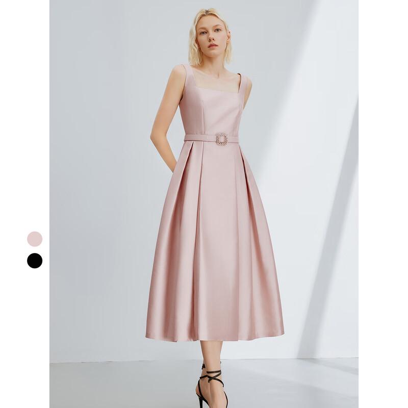 Elegant French Style Square Neck A-Line Dress