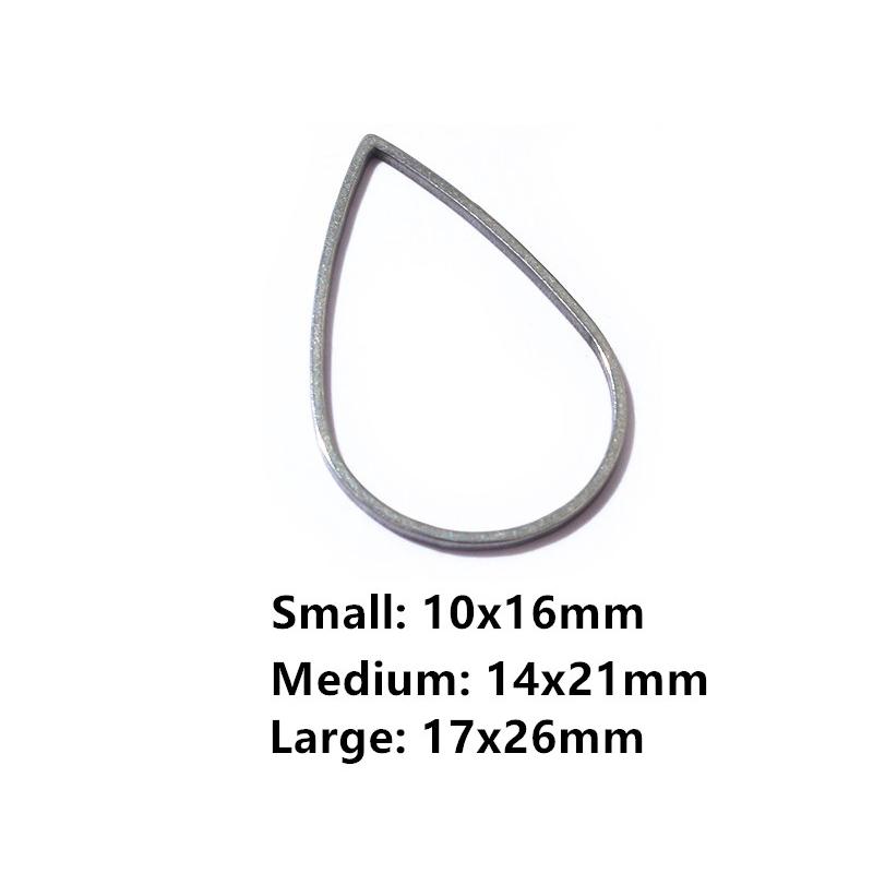 20pcs Moon Star Drop Heart Small Charms Gold Stainless Steel Pendant Open Bezels Hollow Frame Mold Bezel DIY Jewelry Making