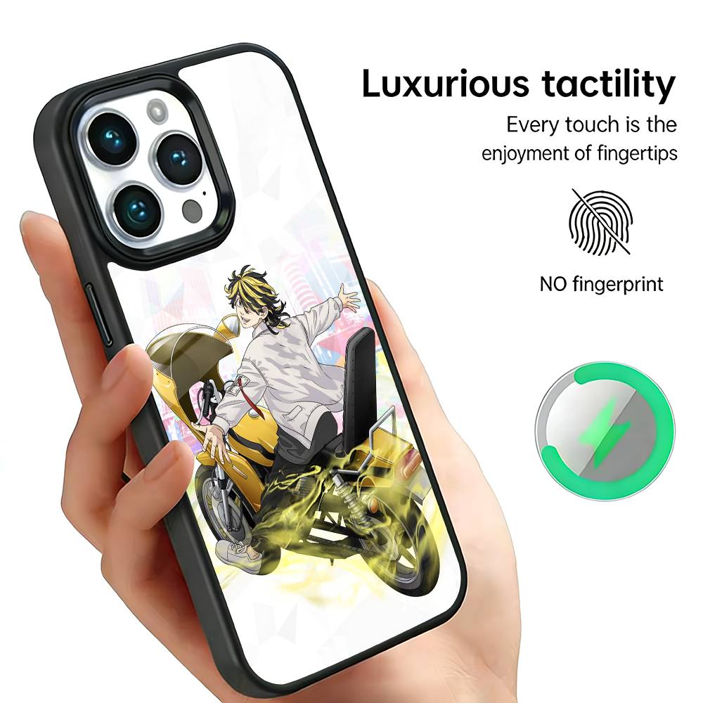 Kazutora Hanemiya T-Tokyo R-Revengers Phone Case For IPhone17 16 15 14 13 12 11 Plus Pro Max Plus Wireless Charger Cover Funda
