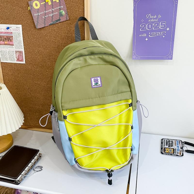 

Рюкзак большой вместимости контрастного цвета Новый простой дорожный рюкзак Рюкзак для компьютера