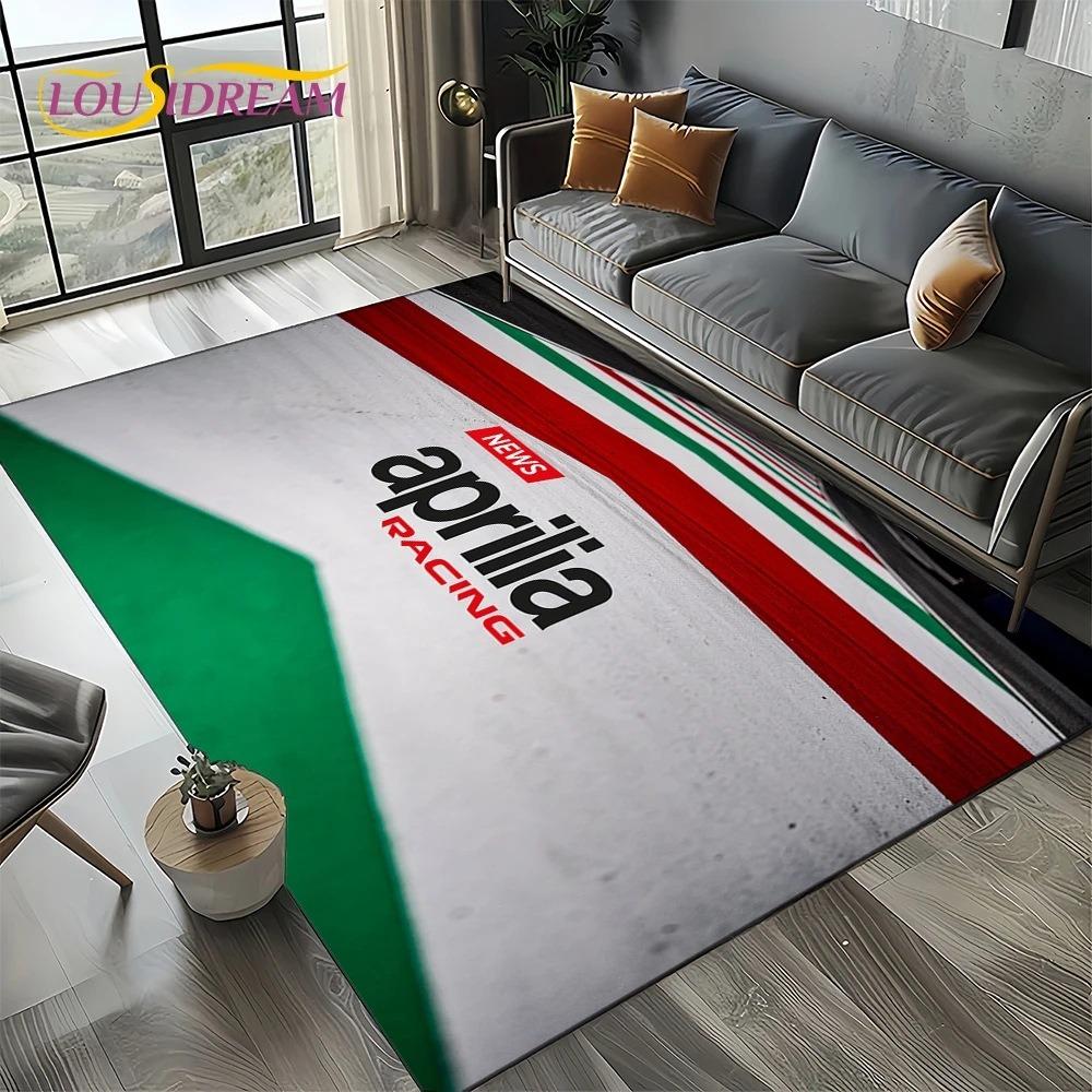 Aprilia Racing Car Logo Large Carpet Rug for Home Living Room Bedroom Sofa Doormat Decor Kids Area Rug Carpet Non-slip Floor Mat