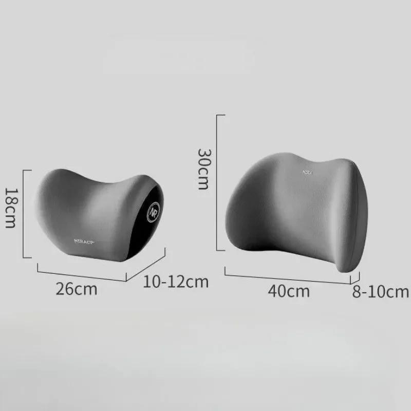 Car Headrest/Lumbar Support Car Neck Pillow Waist Cushion Driver Seat Backrest Car Cushion Driving Lumbar Support Waist Support