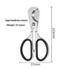 Stainless Steel Tablet Scissors Double Edged Blade For Precise Cutting Comfortable Handle Multipurpose Tool