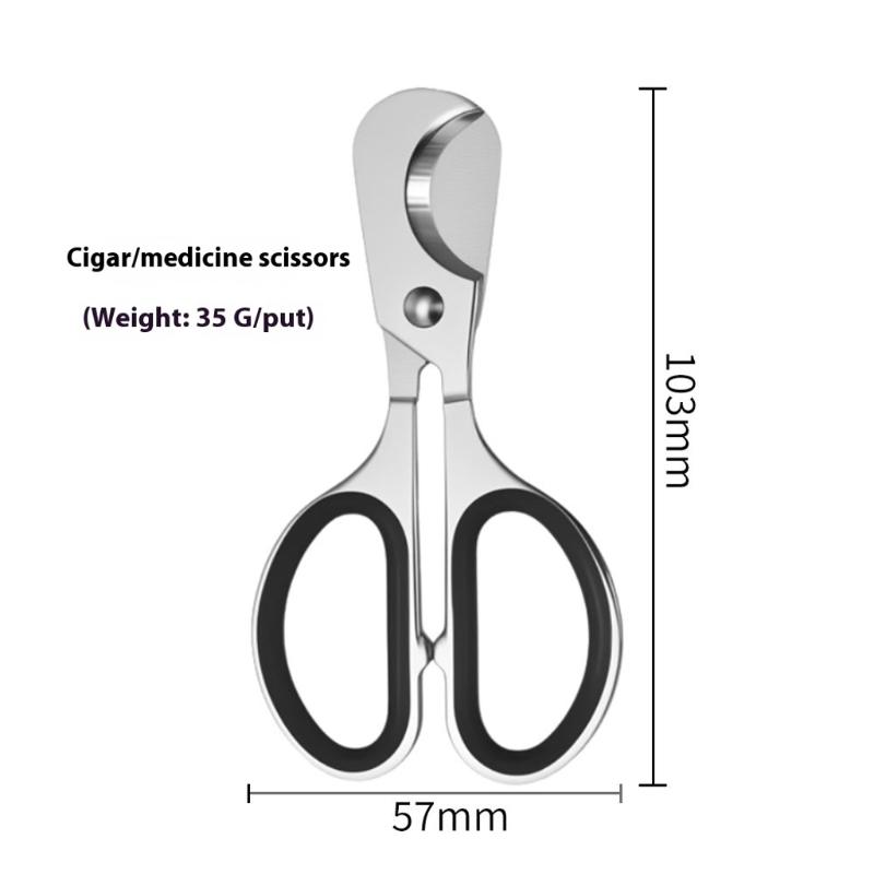 Stainless Steel Tablet Scissors Double Edged Blade For Precise Cutting Comfortable Handle Multipurpose Tool
