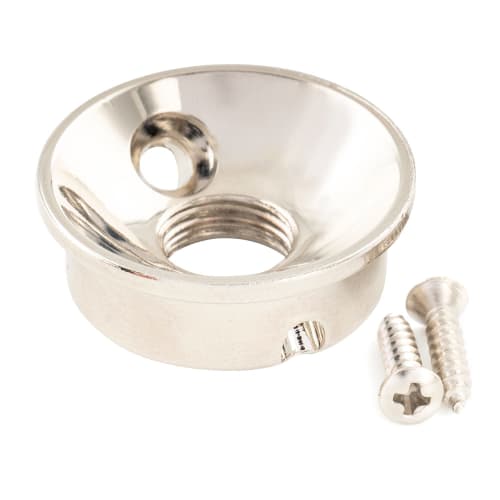 

Musiclily Pro 3/8 Steel Telecaster Jack Plate for USA/Mexico Tele Electric Guitars, Nickel