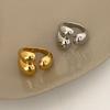 Color Asymmetric Water Droplets Rings For Women Simple Fashion Open Golden Ring Korean Design Jewelry
