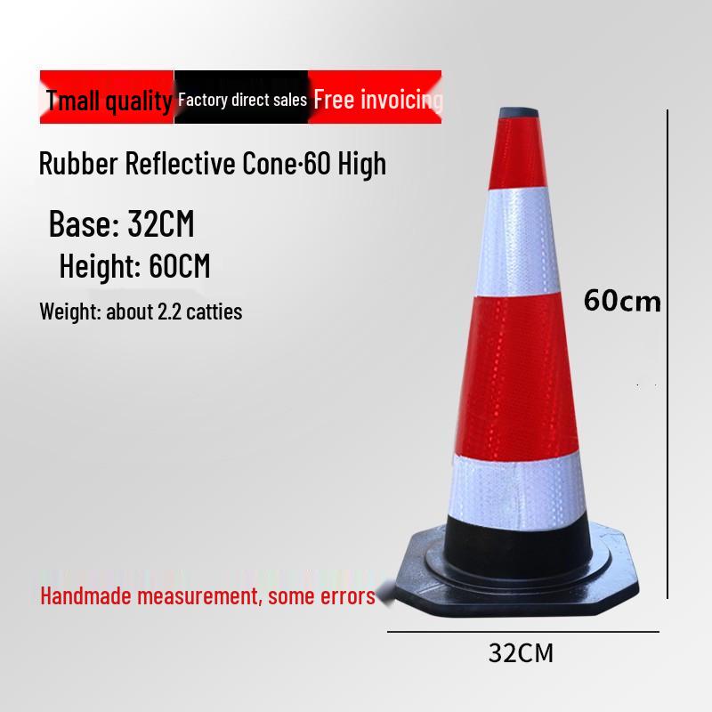 Reflective Traffic Cone Barrier - 70cm/90cm Construction Road Cylinder