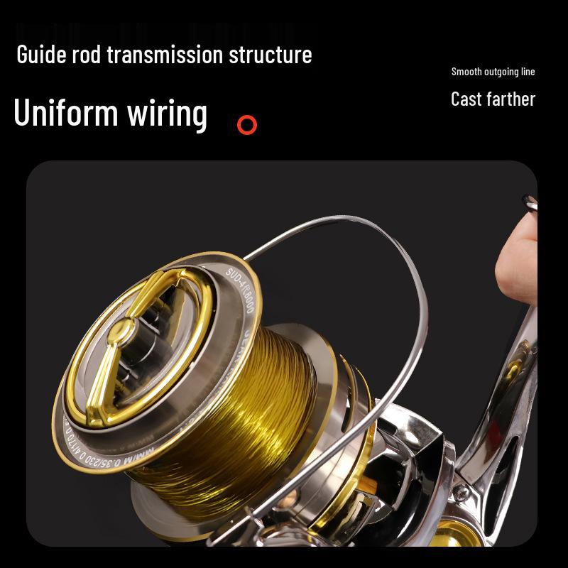 Krossing Full Metal Long-Cast Spinning Reel – Anti-Seawater, Large Fishing Anchor Reel