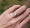 Rainbow Moonstone RIng // Gold Moonstone Ring // Oval Moonstone Ring // Moonstone Stacking Ring // 14K Gold Filled Moonstone Ring