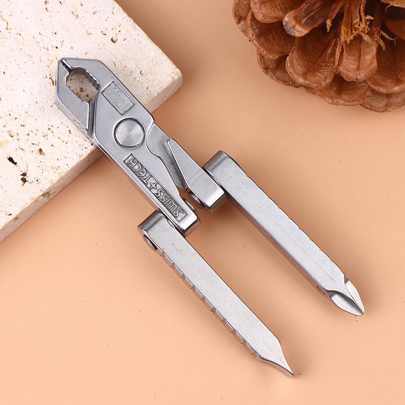 Portable Pocket Mini Stainless Steel Folding Pliers Knife Keychain Screwdriver Combination Kit Outdoor Multifunction Tool