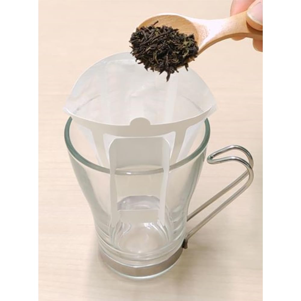 Tokiwa Kougyou Coffee Filter, Tea Lover's Filter, 20 Pieces, White, Disposable, Mug Compatible, Made In Japan