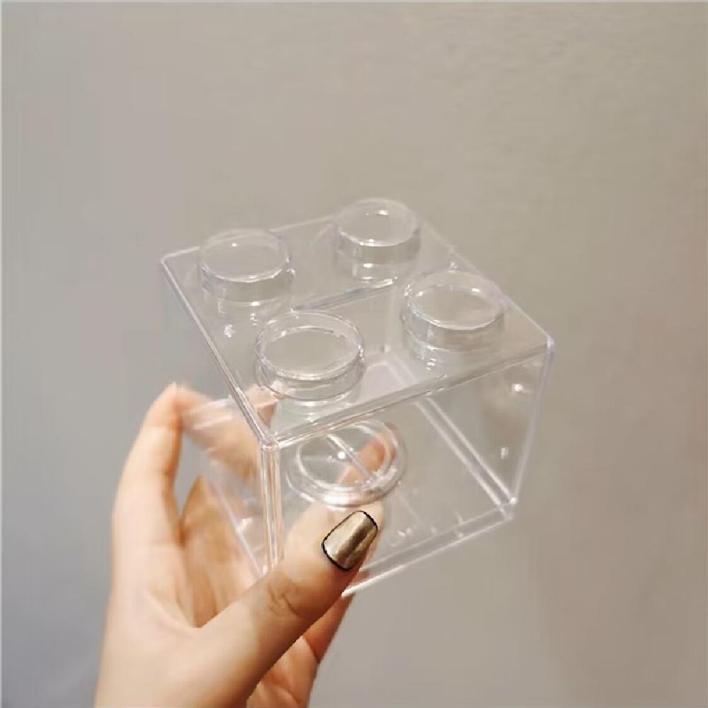 

Складываемая копилка-конструктор - Прозрачный пластиковый органайзер для монет для детей и взрослых 1pcs белый